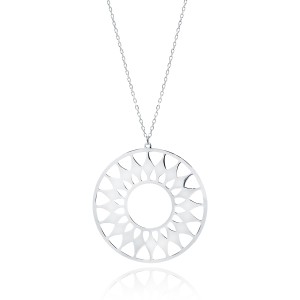 Lantisor argint cu soare mandala DiAmanti Z1801NR-DIA (Argint 925‰ 4,5 g.)